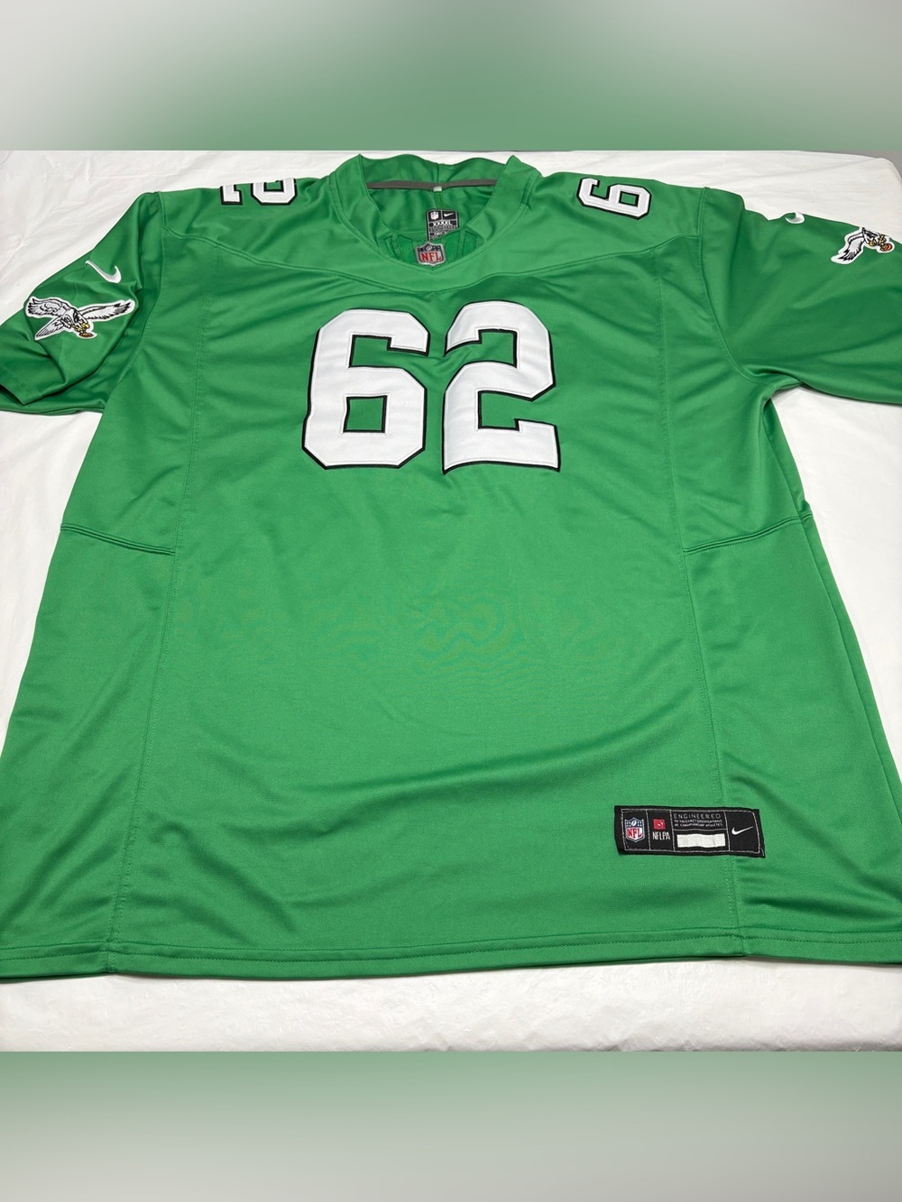 Jason Kelce #62 Philadelphia Eagles Green Nike Dri Fit NFL Jersey Men’s 4XL